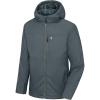 imageLittle Donkey Andy Mens Lightweight Warm Jacket with recycled insulation Hooded Windproof Winter CoatGrey