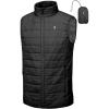 imageLittle Donkey Andy Mens Packable Lightweight Puffer Vest with Recycled Insulation for Running GolfBlack