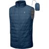 imageLittle Donkey Andy Mens Packable Lightweight Puffer Vest with Recycled Insulation for Running GolfBlue