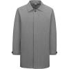 imageLittle Donkey Andy Mens Waterproof MidLength Trench Coat Lightweight Long Rain Coat Single Breasted OvercoatGray Heather