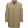 imageLittle Donkey Andy Mens Waterproof MidLength Trench Coat Lightweight Long Rain Coat Single Breasted OvercoatKhaki Heather
