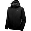 imageLittle Donkey Andy Mens Waterproof Rain Jacket Lightweight Hooded Raincoat Rain Shell for Travel Hiking GolfBlack
