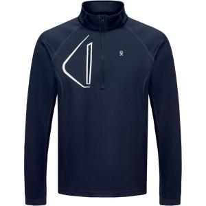imageLittle Donkey Andy Mens Fleece Running Pullover Quarter Zip Long Sleeve Warm Sweatshirts Athletic Workout ShirtsNavy