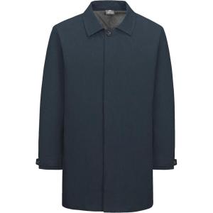imageLittle Donkey Andy Mens Waterproof MidLength Trench Coat Lightweight Long Rain Coat Single Breasted OvercoatBlack Heather