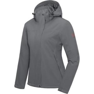 imageLittle Donkey Andy Womens Waterproof Ski Snowboarding Jacket Windproof Warm Coat with Detachable HoodGreythin Polyesterfill polyster Lining