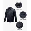 imageLittle Donkey Andy Mens Leather Jacket Waterproof Stretch Faux Leather Jacket for Men Outwear CasualDark Blue