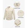 imageLittle Donkey Andy Mens Leather Jacket Waterproof Stretch Faux Leather Jacket for Men Outwear CasualWhite