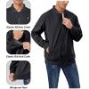 imageLittle Donkey Andy Mens Lightweight Bomber Jacket Causal Fashion Flight Windbreaker Fall Spring Outdoor CoatBlack