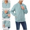 imageLittle Donkey Andy Mens Lightweight Bomber Jacket Causal Fashion Flight Windbreaker Fall Spring Outdoor CoatBlue