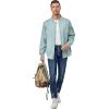 imageLittle Donkey Andy Mens Lightweight Bomber Jacket Causal Fashion Flight Windbreaker Fall Spring Outdoor CoatBlue