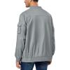 imageLittle Donkey Andy Mens Lightweight Bomber Jacket Causal Fashion Flight Windbreaker Fall Spring Outdoor CoatGrey