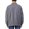 imageLittle Donkey Andy Mens Lightweight Bomber Jacket Causal Fashion Flight Windbreaker Fall Spring Outdoor CoatGrey B