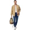 imageLittle Donkey Andy Mens Lightweight Bomber Jacket Causal Fashion Flight Windbreaker Fall Spring Outdoor CoatKhaki