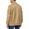 imageLittle Donkey Andy Mens Lightweight Bomber Jacket Causal Fashion Flight Windbreaker Fall Spring Outdoor CoatKhaki