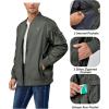 imageLittle Donkey Andy Mens Lightweight Bomber Jacket Causal Fashion Flight Windbreaker Fall Spring Outdoor CoatOlive Branch