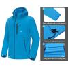 imageLittle Donkey Andy Mens Lightweight Hooded Softshell Jacket for Running Travel Hiking Windproof Outerwear Water RepellentBlue1