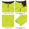 imageLittle Donkey Andy Mens Lightweight Hooded Softshell Jacket for Running Travel Hiking Windproof Outerwear Water RepellentFluorescent Yellowhoodless