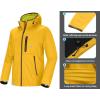 imageLittle Donkey Andy Mens Lightweight Hooded Softshell Jacket for Running Travel Hiking Windproof Outerwear Water RepellentFreesia