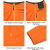 imageLittle Donkey Andy Mens Lightweight Hooded Softshell Jacket for Running Travel Hiking Windproof Outerwear Water RepellentOrangehoodless