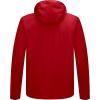 imageLittle Donkey Andy Mens Lightweight Hooded Softshell Jacket for Running Travel Hiking Windproof Outerwear Water RepellentRed