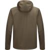 imageLittle Donkey Andy Mens Lightweight Hooded Softshell Jacket for Running Travel Hiking Windproof Outerwear Water RepellentSage