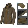 imageLittle Donkey Andy Mens Lightweight Hooded Softshell Jacket for Running Travel Hiking Windproof Outerwear Water RepellentSage