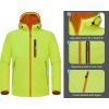 imageLittle Donkey Andy Mens Lightweight Hooded Softshell Jacket for Running Travel Hiking Windproof Outerwear Water RepellentYellow