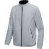 imageLittle Donkey Andy Mens Lightweight Reversible Bomer Jacket Windproof Water Resistant Coat Running GolfA Black  B Light Gray