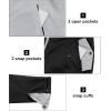 imageLittle Donkey Andy Mens Lightweight Reversible Bomer Jacket Windproof Water Resistant Coat Running GolfA Black  B Light Gray