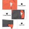 imageLittle Donkey Andy Mens Lightweight Reversible Bomer Jacket Windproof Water Resistant Coat Running GolfA Grey  B Orange
