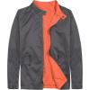 imageLittle Donkey Andy Mens Lightweight Reversible Bomer Jacket Windproof Water Resistant Coat Running GolfA Grey  B Orange