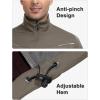 imageLittle Donkey Andy Mens Lightweight Softshell Vests Short Sleeve Jackets for Golfing Hiking RunningLight Brown