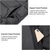 imageLittle Donkey Andy Mens Puffer Jacket Warm Winter Coat with Hood Lightweight Insulated Quilted Jacketss for Snow SkiBlack