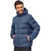 imageLittle Donkey Andy Mens Puffer Jacket Warm Winter Coat with Hood Lightweight Insulated Quilted Jacketss for Snow SkiBlue