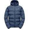 imageLittle Donkey Andy Mens Puffer Jacket Warm Winter Coat with Hood Lightweight Insulated Quilted Jacketss for Snow SkiBlue