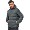 imageLittle Donkey Andy Mens Puffer Jacket Warm Winter Coat with Hood Lightweight Insulated Quilted Jacketss for Snow SkiGrey