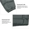 imageLittle Donkey Andy Mens Puffer Jacket Warm Winter Coat with Hood Lightweight Insulated Quilted Jacketss for Snow SkiGrey