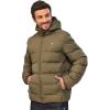imageLittle Donkey Andy Mens Puffer Jacket Warm Winter Coat with Hood Lightweight Insulated Quilted Jacketss for Snow SkiOlive