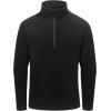 imageLittle Donkey Andy Mens Quarter Zip Sweatshirts with Fleece Lined Long Sleeve Golf Running Thermal PulloverBlackwith Fleece