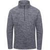 imageLittle Donkey Andy Mens Quarter Zip Sweatshirts with Fleece Lined Long Sleeve Golf Running Thermal PulloverBlueink Graywith Fleece
