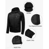 imageLittle Donkey Andy Mens Running Jacket Lightweight Thermal Hybrid Puffer Jacket for Men Golf HikingBlack