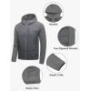 imageLittle Donkey Andy Mens Running Jacket Lightweight Thermal Hybrid Puffer Jacket for Men Golf HikingGrey