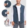 imageLittle Donkey Andy Mens Warm Fleece Vest Windproof Sleeveless FullZip Jacket for Golf Hiking Running TravelBlue