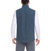 imageLittle Donkey Andy Mens Warm Fleece Vest Windproof Sleeveless FullZip Jacket for Golf Hiking Running TravelBlue