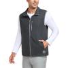imageLittle Donkey Andy Mens Warm Fleece Vest Windproof Sleeveless FullZip Jacket for Golf Hiking Running TravelBlue