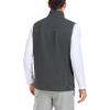 imageLittle Donkey Andy Mens Warm Fleece Vest Windproof Sleeveless FullZip Jacket for Golf Hiking Running TravelDark Grey