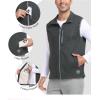 imageLittle Donkey Andy Mens Warm Fleece Vest Windproof Sleeveless FullZip Jacket for Golf Hiking Running TravelDark Grey