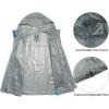 imageLittle Donkey Andy Mens Waterproof Rain Jacket Coat Lightweight Raincoat Windbreaker with Hood for Golf Hiking UPF 30Gray