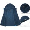 imageLittle Donkey Andy Mens Waterproof Rain Jacket Coat Lightweight Raincoat Windbreaker with Hood for Golf Hiking UPF 30Navy