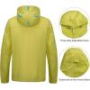 imageLittle Donkey Andy Mens Waterproof Rain Jacket Coat Lightweight Raincoat Windbreaker with Hood for Golf Hiking UPF 30Yellow